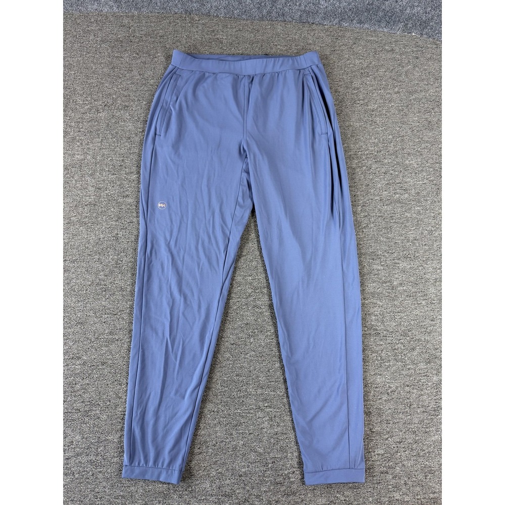 Janji Pants Mens Medium Blue Performance Jogger Elastic Waist Pockets Running